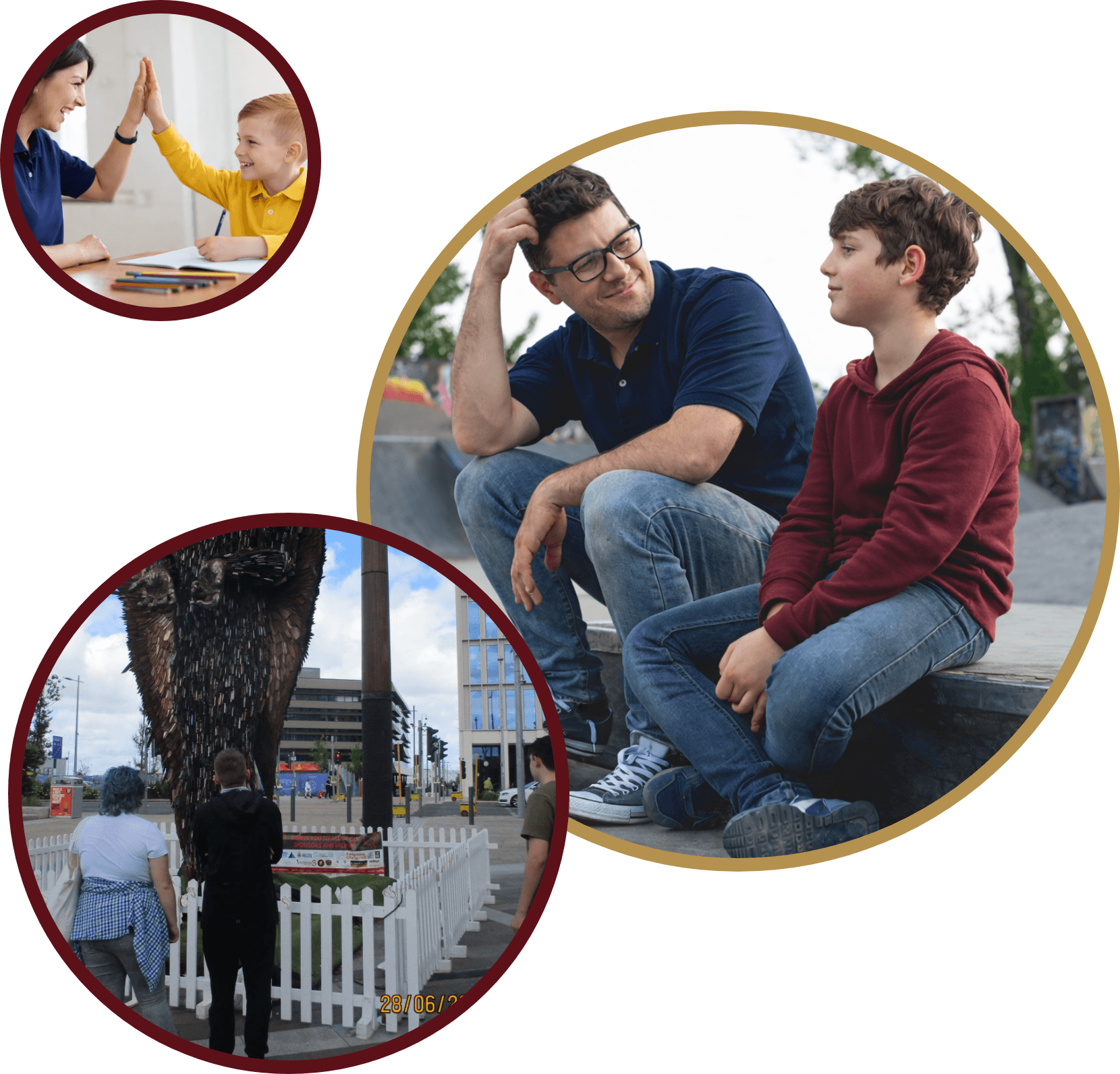 Young people exploring nature as part of an outdoor education programme